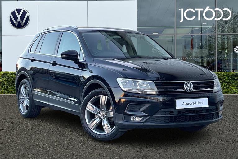 Used 2019 VOLKSWAGEN Tiguan Match 2.0 TDI 2WD 150PS 6-Speed Manual 5 Door Deep Black Pearl at JCT600