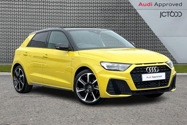 Used 2023 AUDI A1 1.5 TFSI 35 Black Edition Sportback 5dr Petrol S Tronic Euro 6 (s/s) (150 ps) Yellow at JCT600