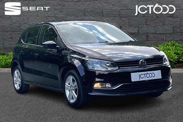 Used 2017 VOLKSWAGEN Polo 1.2 TSI Match Edition Hatchback 5dr Petrol Manual Euro 6 (s/s) (90 ps) Black at JCT600