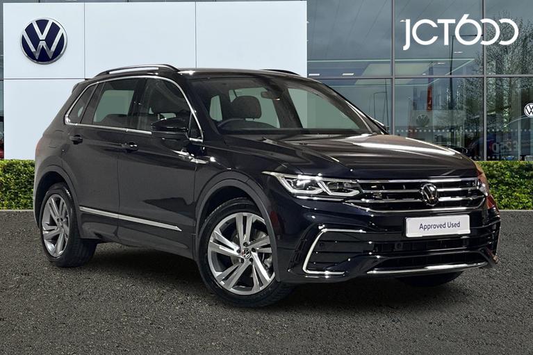 Used 2024 Volkswagen Tiguan R-Line Edition 1.5 TSI 150PS 7-Speed DSG 5 Door Deep Black Pearl at JCT600