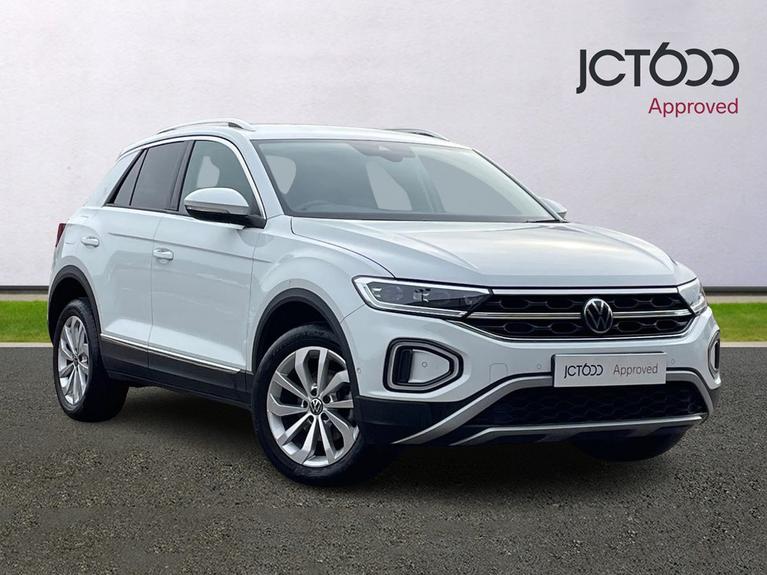 Used 2022 VOLKSWAGEN T-Roc 1.5 TSI Style SUV 5dr Petrol Manual Euro 6 (s/s) (150 ps) White at JCT600