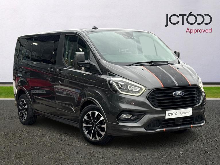 Used 2020 FORD Tourneo Custom 2.0 320 EcoBlue Sport Minibus Double Cab 5dr Diesel Auto L1 Euro 6 (s/s) (185 ps) Grey at JCT600
