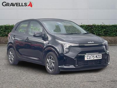 Used 2025 Kia PICANTO 1.0 2 Hatchback 5dr Petrol Manual Euro 6 (s/s) (62 bhp) Black at Gravells