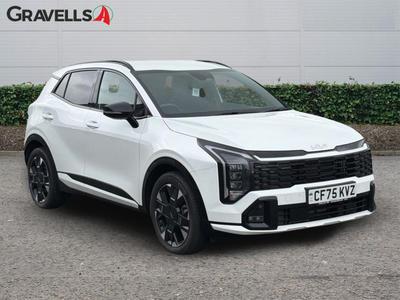 Used 2025 Kia SPORTAGE 1.6 h T-GDi GT-Line SUV 5dr Petrol Hybrid Auto Euro 6 (s/s) (235 bhp) fusion white at Gravells