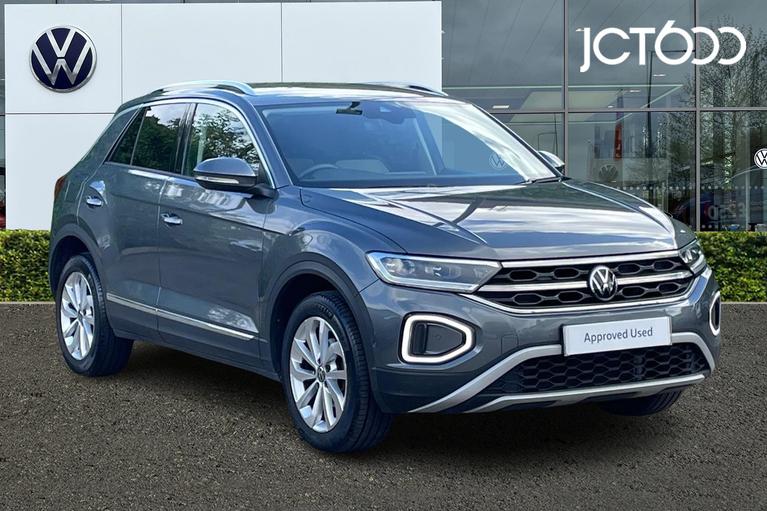 Used 2022 VOLKSWAGEN T-Roc Style 1.5 TSI 150PS 7-speed DSG Indium Grey at JCT600