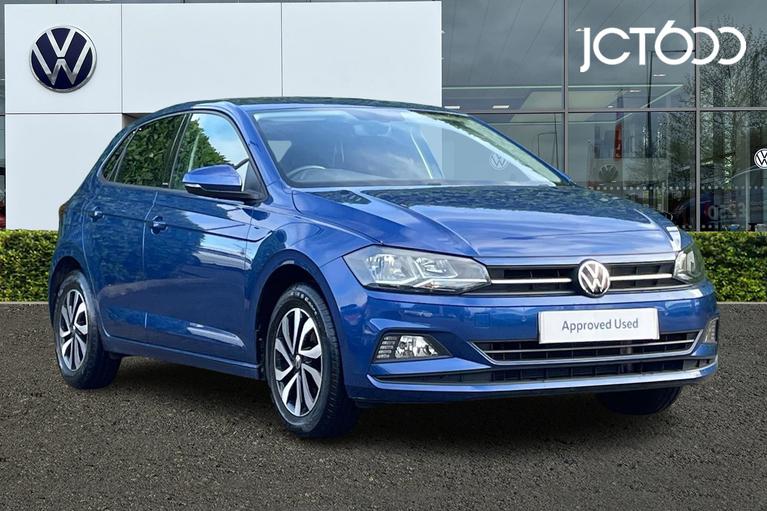 Used 2021 VOLKSWAGEN Polo 1.0 TSI Active Hatchback 5dr Petrol Manual Euro 6 (s/s) (95 ps) Blue at JCT600