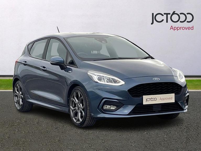 Used 2018 FORD Fiesta 1.0T EcoBoost ST-Line Hatchback 5dr Petrol Manual Euro 6 (s/s) (100 ps) Blue at JCT600