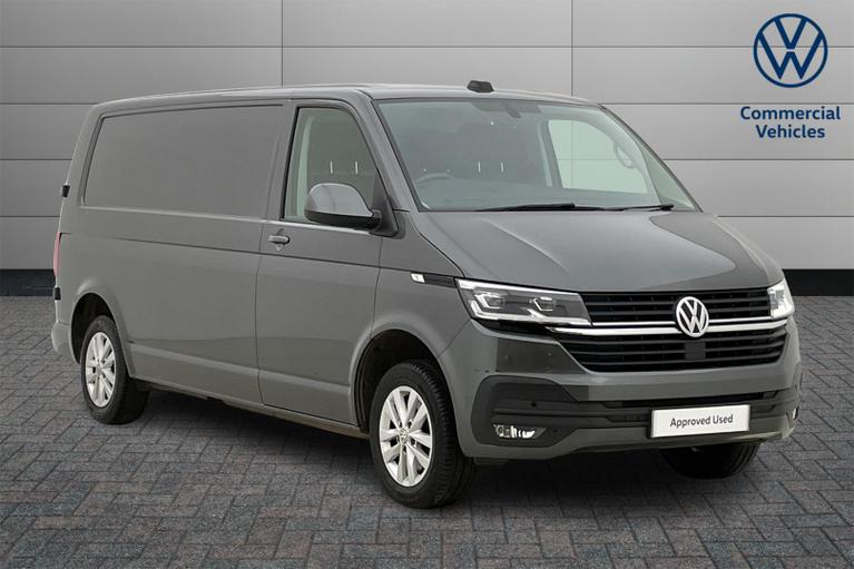 Used 2021 VOLKSWAGEN Transporter 2.0 TDI T28 Highline Panel Van 5dr Diesel DSG FWD LWB Euro 6 (s/s) (150 ps) Indium Grey at JCT600