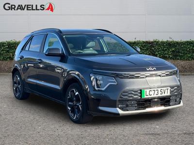 Used 2023 Kia NIRO 64.8kWh 3 SUV 5dr Electric Auto (201 bhp) Grey at Gravells