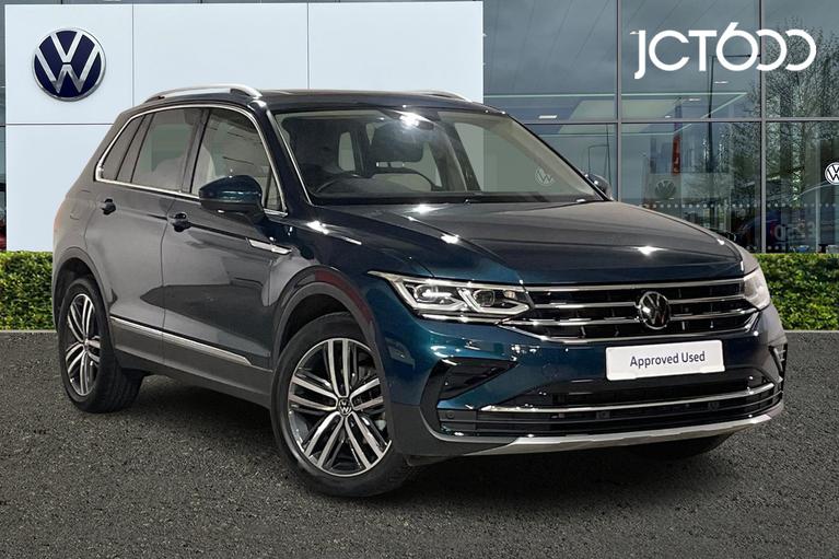 Used 2023 Volkswagen Tiguan Elegance 2.0 TDI 150PS 7-Speed DSG 5 Door Nightshade Blue at JCT600