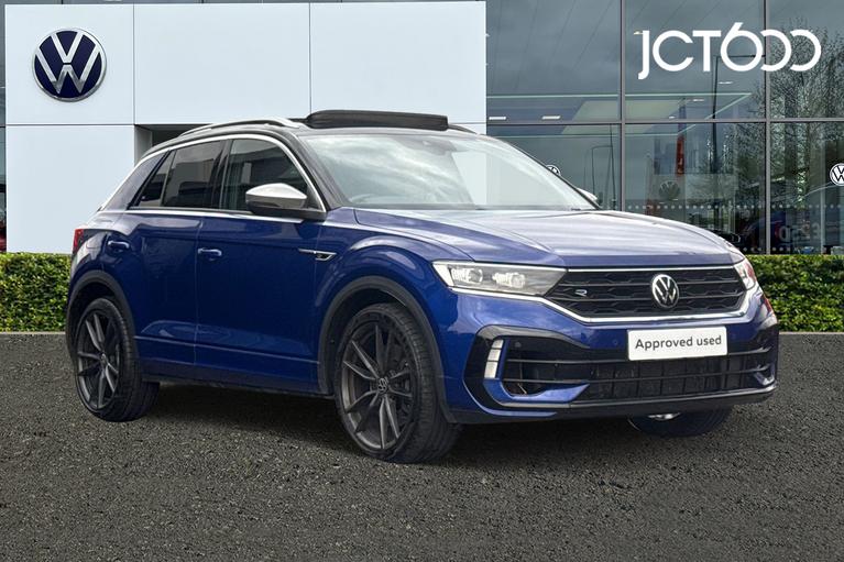 Used 2021 Volkswagen T-Roc 2.0 TSI R SUV 5dr Petrol DSG 4Motion Euro 6 (s/s) (300 ps) Blue at JCT600