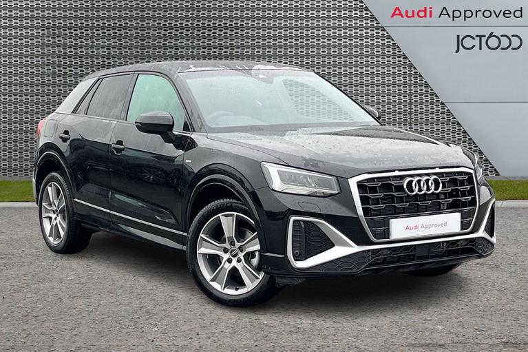 Used 2024 AUDI Q2 1.5 TFSI CoD 35 S line SUV 5dr Petrol S Tronic Euro 6 (s/s) (150 ps) Mythos black, metallic at JCT600