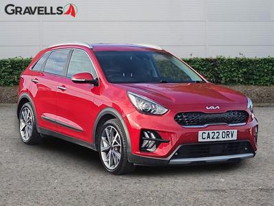 Used 2022 Kia NIRO 1.6 GDi 3 SUV 5dr Petrol Hybrid DCT Euro 6 (s/s) (139 bhp) Red at Gravells