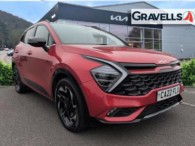 Used 2022 Kia SPORTAGE 1.6 T-GDi 13.8kWh GT-Line S SUV 5dr Petrol Plug-in Hybrid Auto AWD Euro 6 (s/s) (261 bhp) Red at Gravells