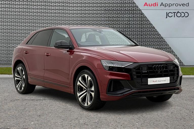 Used 2024 AUDI Q8 55 TFSI e Quattro Vorsprung 5dr Tiptronic Red at JCT600