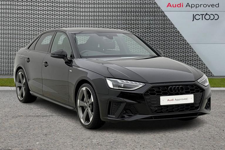 Used 2024 AUDI A4 2.0 TFSI 40 Black Edition Saloon 4dr Petrol S Tronic Euro 6 (s/s) (204 ps) Black at JCT600