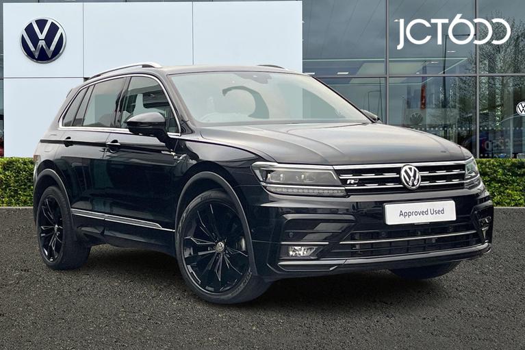 Used 2019 VOLKSWAGEN Tiguan 2.0 TDI R-Line Tech SUV 5dr Diesel Manual Euro 6 (s/s) (150 ps) Black at JCT600