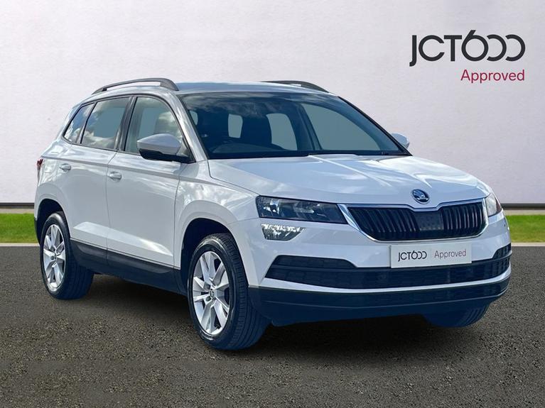 Used 2018 ŠKODA Karoq 1.5 TSI SE Technology SUV 5dr Petrol Manual Euro 6 (s/s) (150 ps) White at JCT600