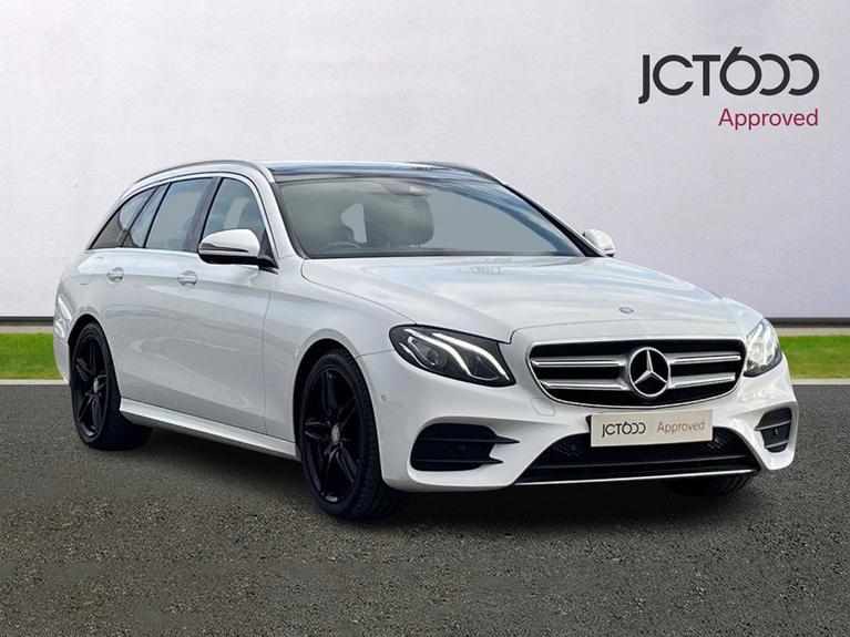 Used 2017 MERCEDES-BENZ E Class 2.0 E220d AMG Line (Premium) Estate 5dr Diesel G-Tronic+ Euro 6 (s/s) (194 ps) White at JCT600