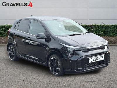 Used 2026 Kia PICANTO 1.0 GT-Line Hatchback 5dr Petrol AMT Euro 6 (s/s) (67 bhp) midnight black at Gravells