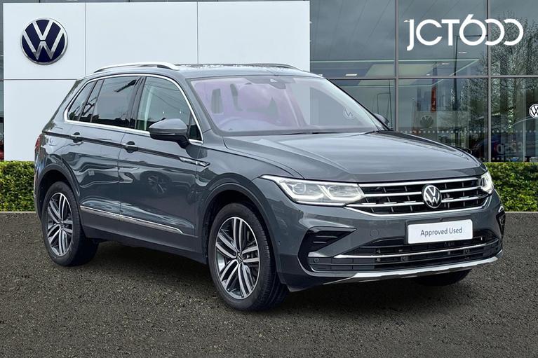 Used 2022 VOLKSWAGEN Tiguan 2.0 TSI Elegance SUV 5dr Petrol DSG 4Motion Euro 6 (s/s) (190 ps) Grey at JCT600