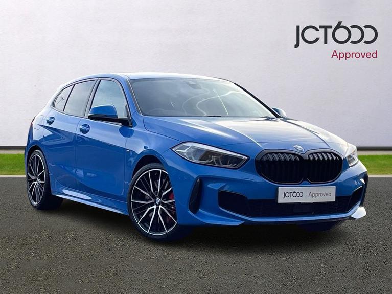 Used 2021 BMW 1 Series 2.0 128ti Hatchback 5dr Petrol Auto Euro 6 (s/s) (265 ps) Blue at JCT600