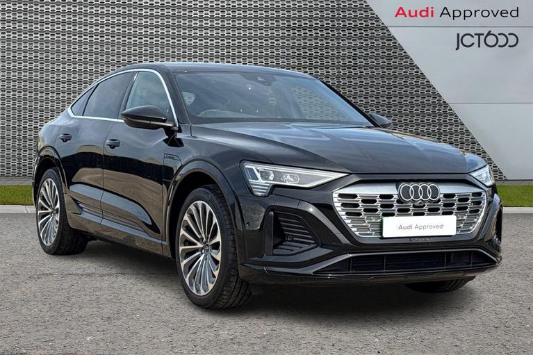 Used 2024 AUDI Q8 E-Tron 50 S line Sportback 5dr Electric Auto quattro 95kWh (11kW Charger) (340 ps) Black at JCT600