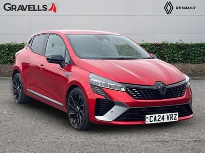 Used 2024 Renault CLIO 1.0 TCe esprit Alpine Hatchback 5dr Petrol Manual Euro 6 (s/s) (90 ps) Red at Gravells
