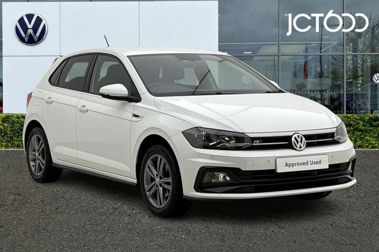 Used 2020 VOLKSWAGEN Polo 1.0 TSI R-Line Hatchback 5dr Petrol Manual Euro 6 (s/s) (110 ps) Pure White at JCT600