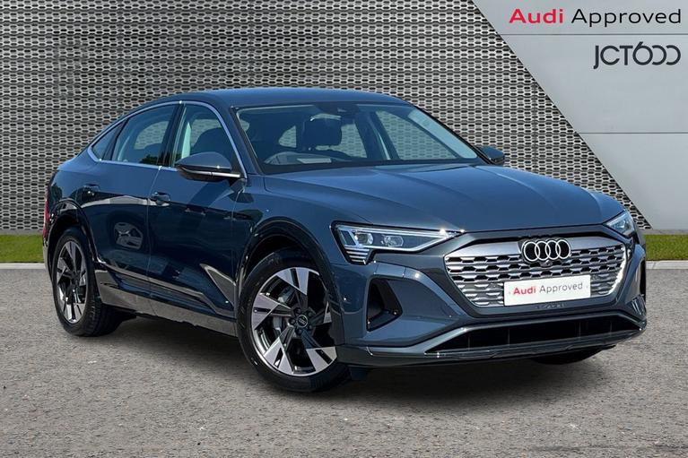 Used 2024 Audi Q8 55 Sport Sportback 5dr Electric Auto quattro 114kWh (11kW Charger) (408 ps) Blue at JCT600