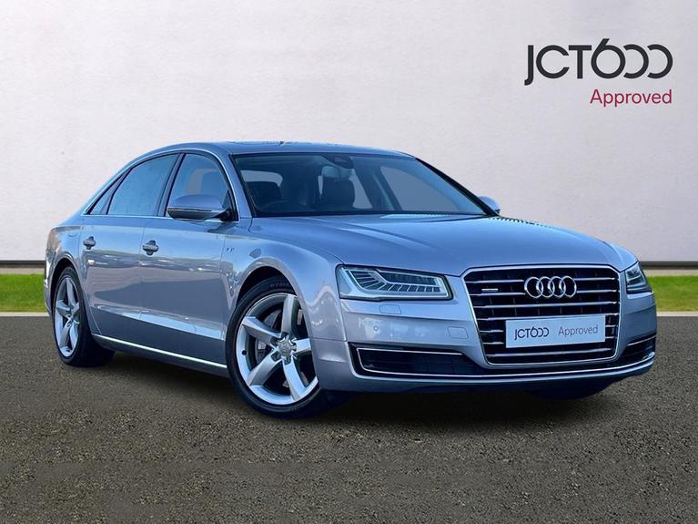 Used 2016 Audi A8 4.2 TDI V8 SE Executive Saloon 4dr Diesel Tiptronic quattro Euro 6 (s/s) LWB (385 ps) Silver at JCT600