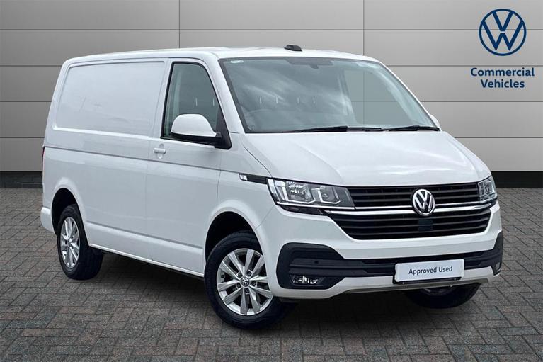 Used 2023 VOLKSWAGEN Transporter T28 Highline SWB 150 PS 2.0 TDI 6sp Manual Panel Van Candy White at JCT600