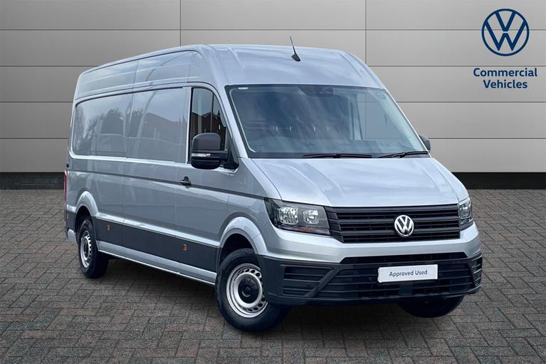 Used 2024 VOLKSWAGEN Crafter CR35 Commerce Plus Manual LWB Euro 6 140ps *APP CONNECT*PARKING SENSORS* Reflex Silver at JCT600