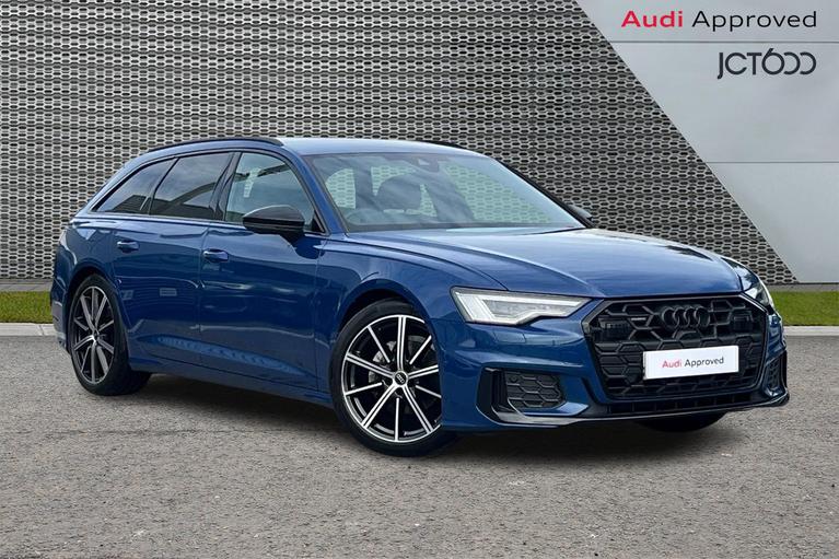 Used 2024 AUDI A6 Avant 2.0 TDI 40 Black Edition Estate 5dr Diesel S Tronic quattro Euro 6 (s/s) (204 ps) Blue at JCT600