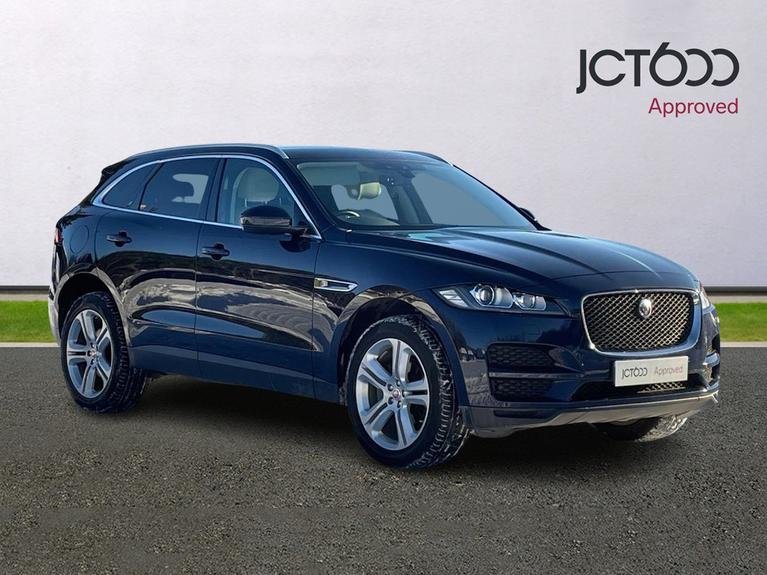 Used 2020 JAGUAR F-Pace 2.0 D180 Portfolio SUV 5dr Diesel Auto AWD Euro 6 (s/s) (180 ps) Blue at JCT600