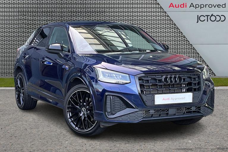 Used 2024 AUDI Q2 1.0 TFSI 30 Black Edition SUV 5dr Petrol Manual Euro 6 (s/s) (110 ps) Blue at JCT600