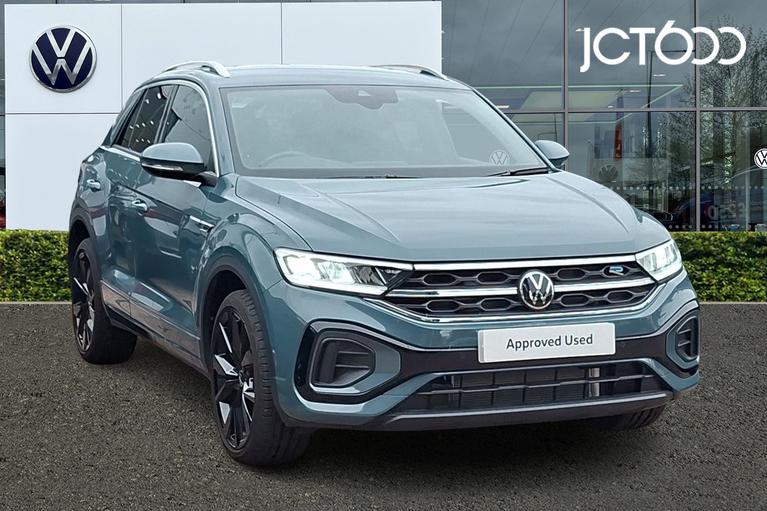 Used 2025 Volkswagen T-Roc 2.0 TDI R-Line SUV 5dr Diesel DSG Euro 6 (s/s) (150 ps) Blue at JCT600