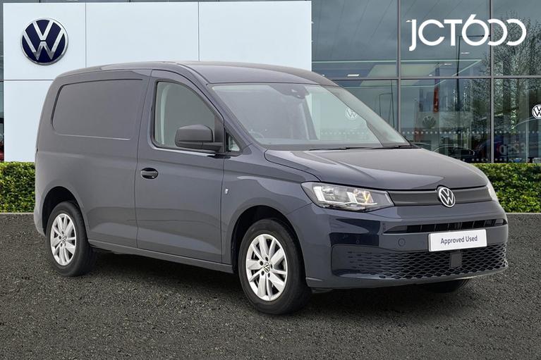 Used 2023 VOLKSWAGEN Caddy 2.0 TDI C20 Commerce Plus Panel Van 5dr Diesel Manual SWB Euro 6 (s/s) (102 ps) Starlight Blue at JCT600