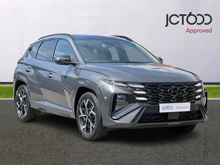 Used 2024 HYUNDAI Tucson 1.6 T-GDi N Line S SUV 5dr Petrol Hybrid Auto Euro 6 (s/s) (215 ps) Grey at JCT600
