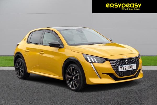 Used 2023 Peugeot 208 1.2 PureTech 100 GT 5dr Yellow at easypeasy