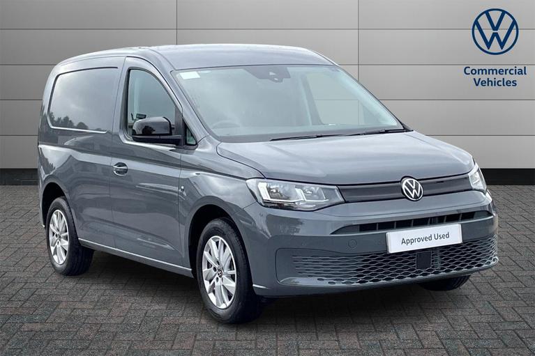 Used 2024 VOLKSWAGEN Caddy C20 Cargo Commerce Pro SWB 122 PS 2.0 TDI 6sp Manual Panel Van Pure Grey at JCT600