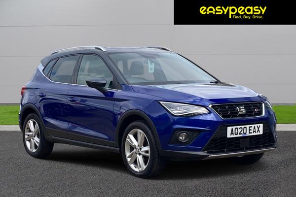 Used 2020 SEAT ARONA 1.0 TSI 115 FR [EZ] 5dr Blue with Black Roof at easypeasy