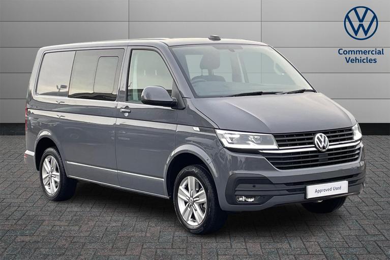 Used 2024 VOLKSWAGEN Transporter T32 Highline SWB 150 PS 2.0 TDI 7sp DSG Kombi Van Indium Grey at JCT600