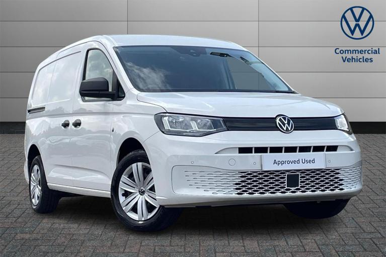 Used 2022 VOLKSWAGEN Caddy C20 Cargo Commerce Plus Maxi 102 PS 2.0 TDI 6sp Manual Panel Van Candy White at JCT600