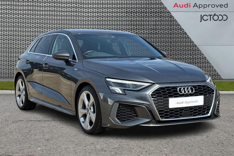 Used 2021 AUDI A3 1.5 TFSI 35 S line Sportback 5dr Petrol S Tronic Euro 6 (s/s) (150 ps) Grey at JCT600