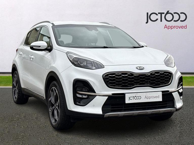 Used 2020 KIA Sportage 1.6 CRDi EcoDynamics+ GT-Line SUV 5dr Diesel Hybrid DCT Euro 6 (s/s) (134 bhp) White at JCT600