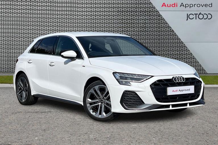 Used 2026 AUDI A3 1.5 TFSI 30 S line Sportback 5dr Petrol Manual Euro 6 (s/s) (116 ps) White at JCT600