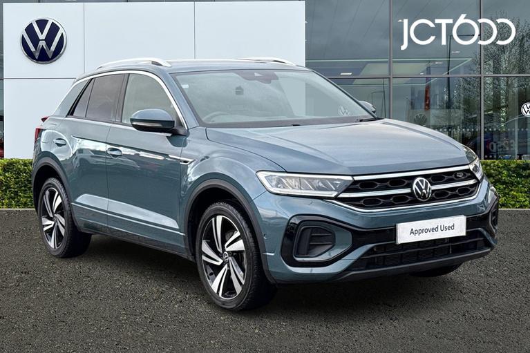 Used 2023 VOLKSWAGEN T-Roc 2.0 TSI R-Line SUV 5dr Petrol DSG 4Motion Euro 6 (s/s) (190 ps) Blue at JCT600