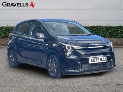 Used 2025 Kia PICANTO 1.0 2 Hatchback 5dr Petrol Manual Euro 6 (s/s) (62 bhp) Black at Gravells
