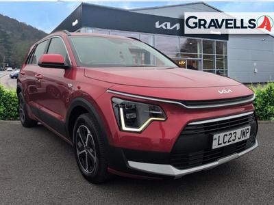 Used 2023 Kia NIRO 1.6h GDi 2 SUV 5dr Petrol Hybrid DCT Euro 6 (s/s) (139 bhp) Red at Gravells